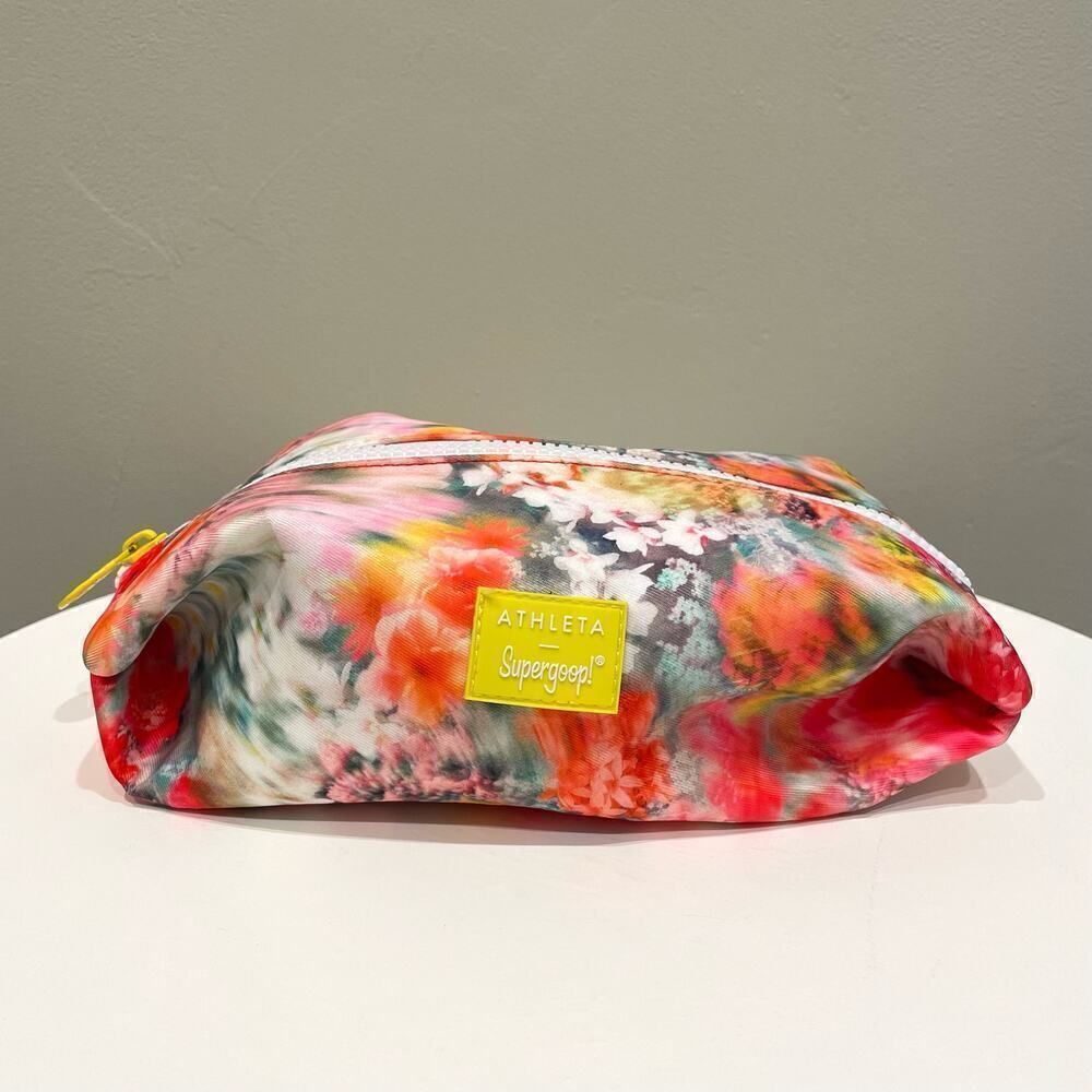Athleta Supergoop! Floral Makeup Toiletry Bag